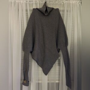 HALARA Gray Poncho Sweater